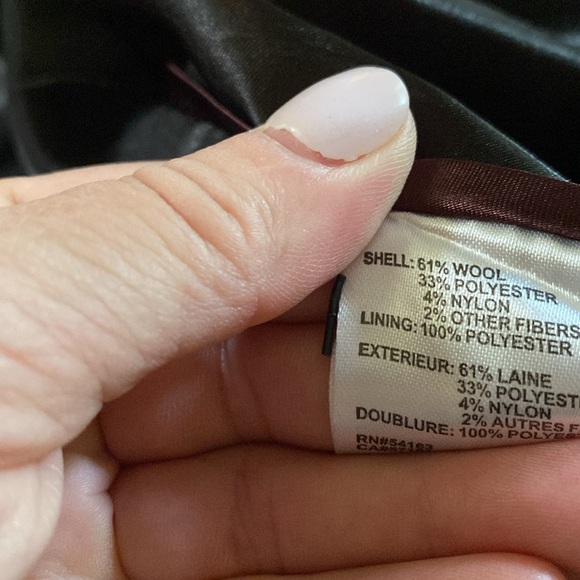 Calvin Klein Coats Wool 61% - Picture 4 of 5